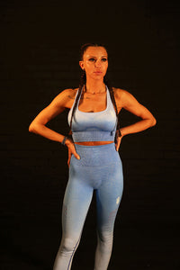 Ombre Range Indigo - Sports Bra & Leggings